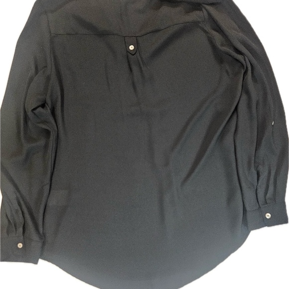 ModCloth Blouse Womens‎ Large Black Vintage Inspired Classic Feminine Work Top - Picture 8 of 8